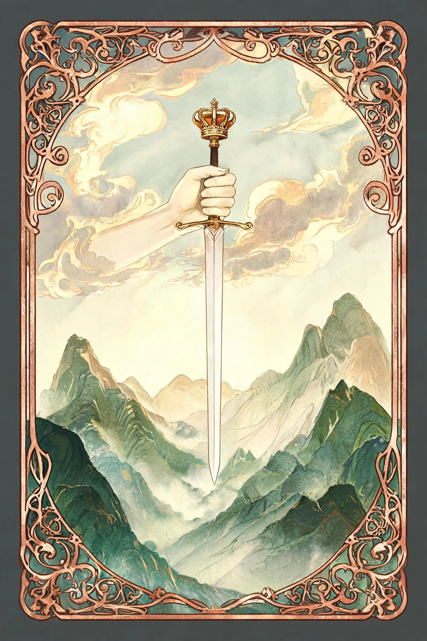 ไพ่ เอซดาบ (Ace of Swords)
