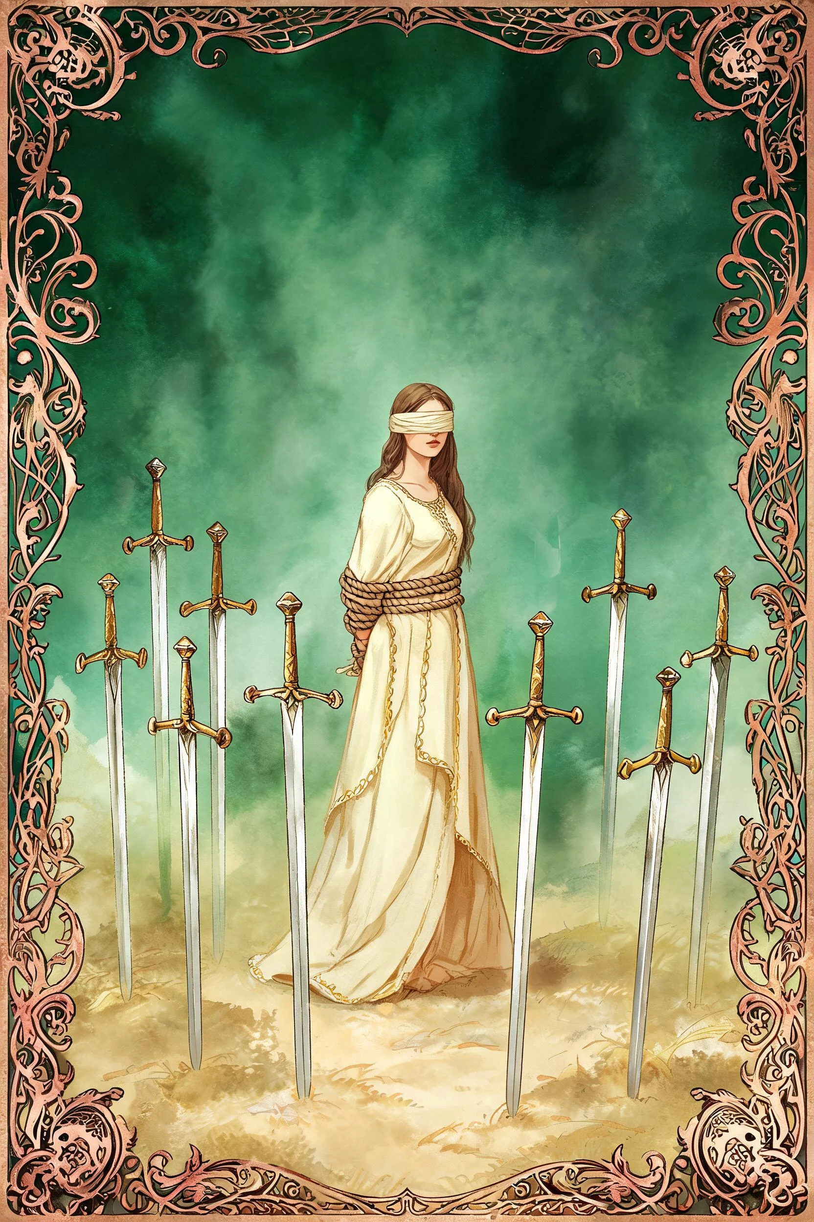 ไพ่ แปดดาบ (Eight of Swords)