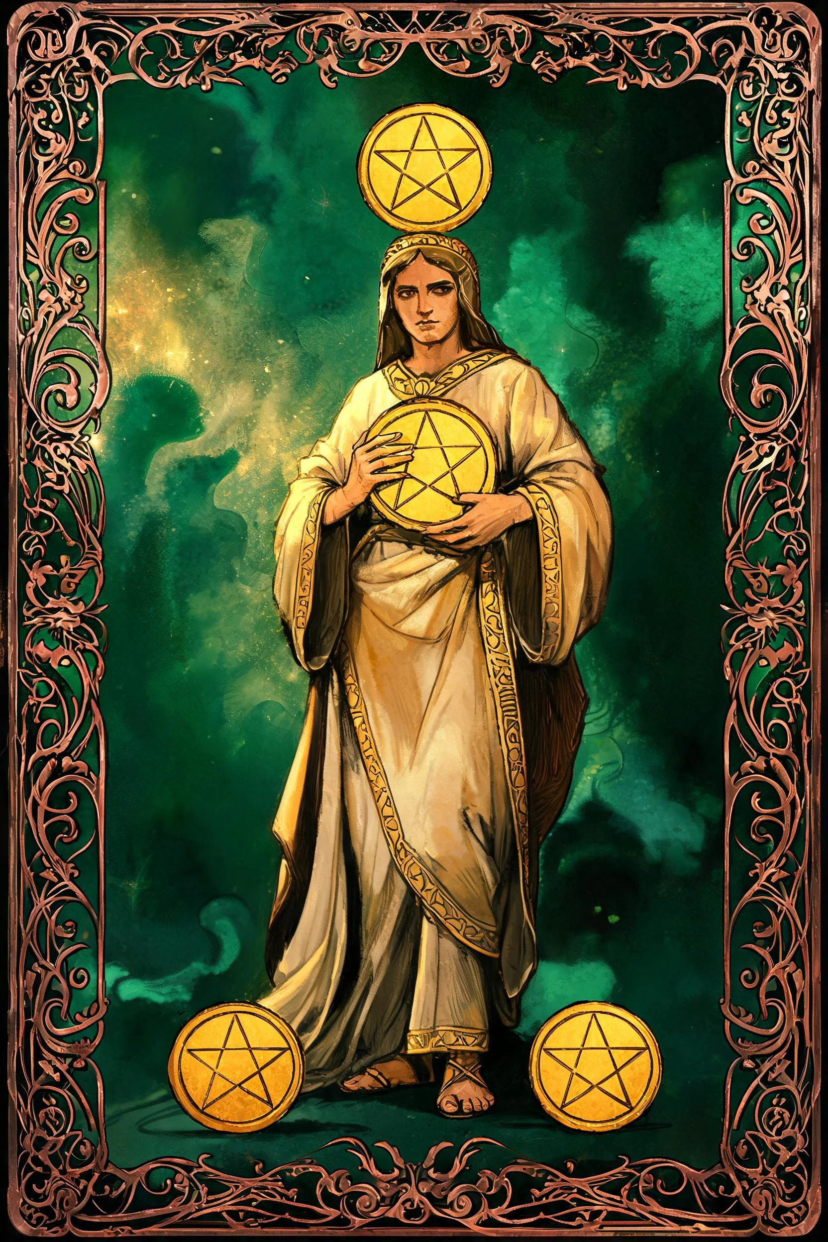 ไพ่ สี่เหรียญ (Four of Pentacles)