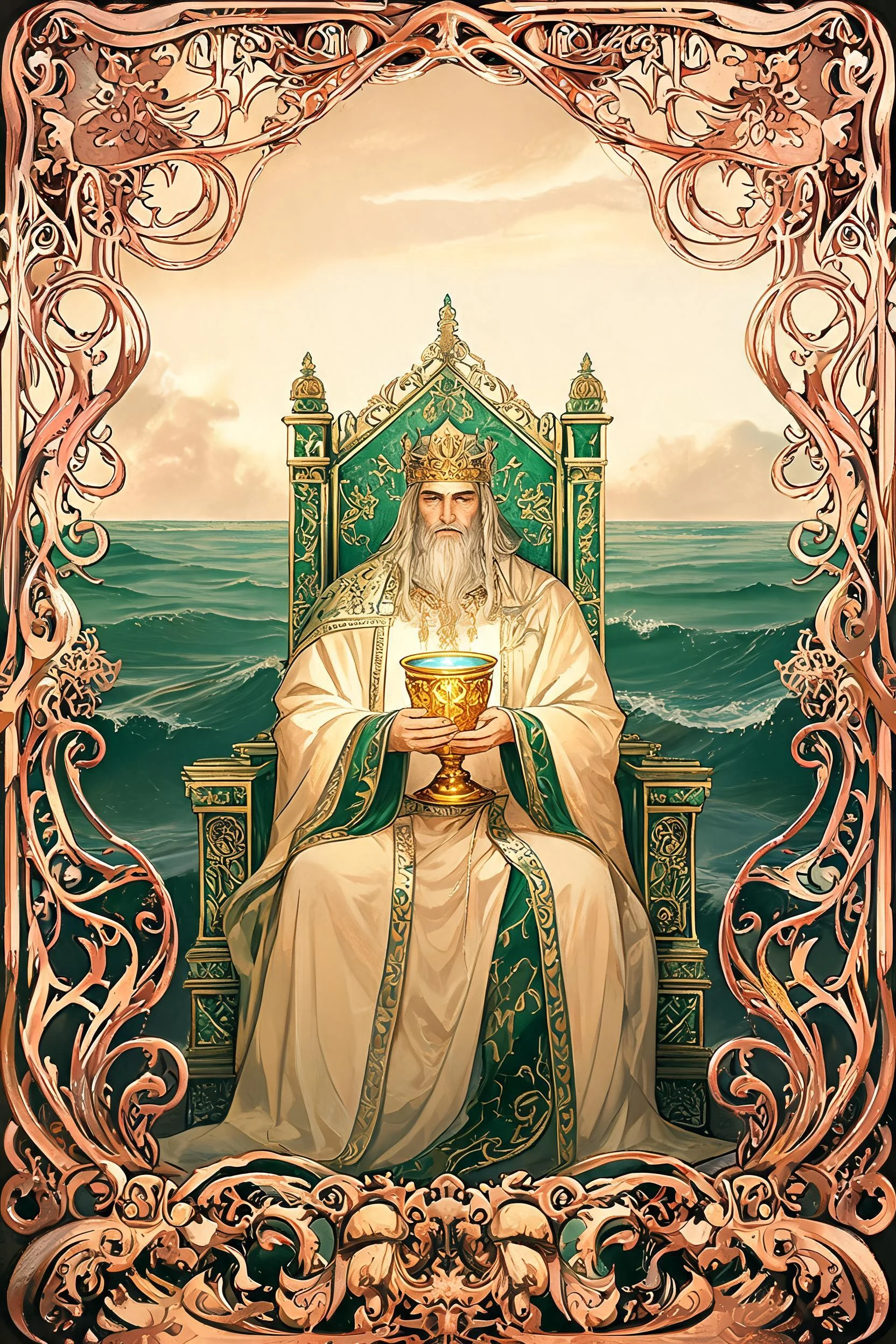 ไพ่ ราชาถ้วย (King of Cups)