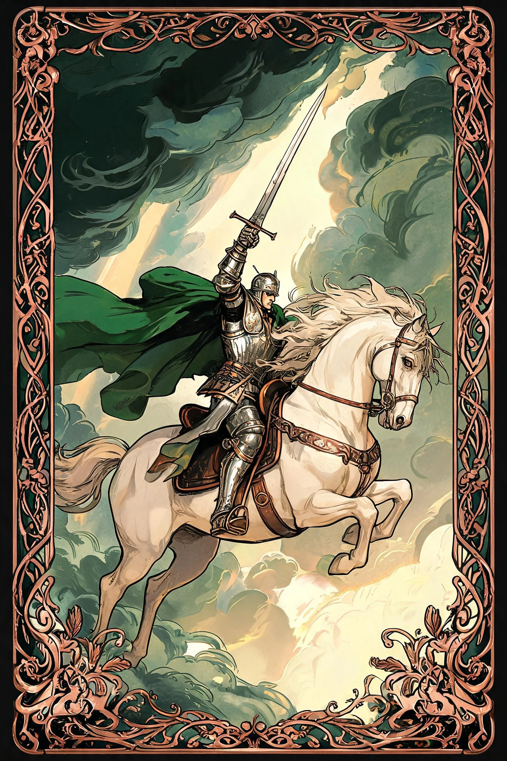 ไพ่ อัศวินดาบ (Knight of Swords)