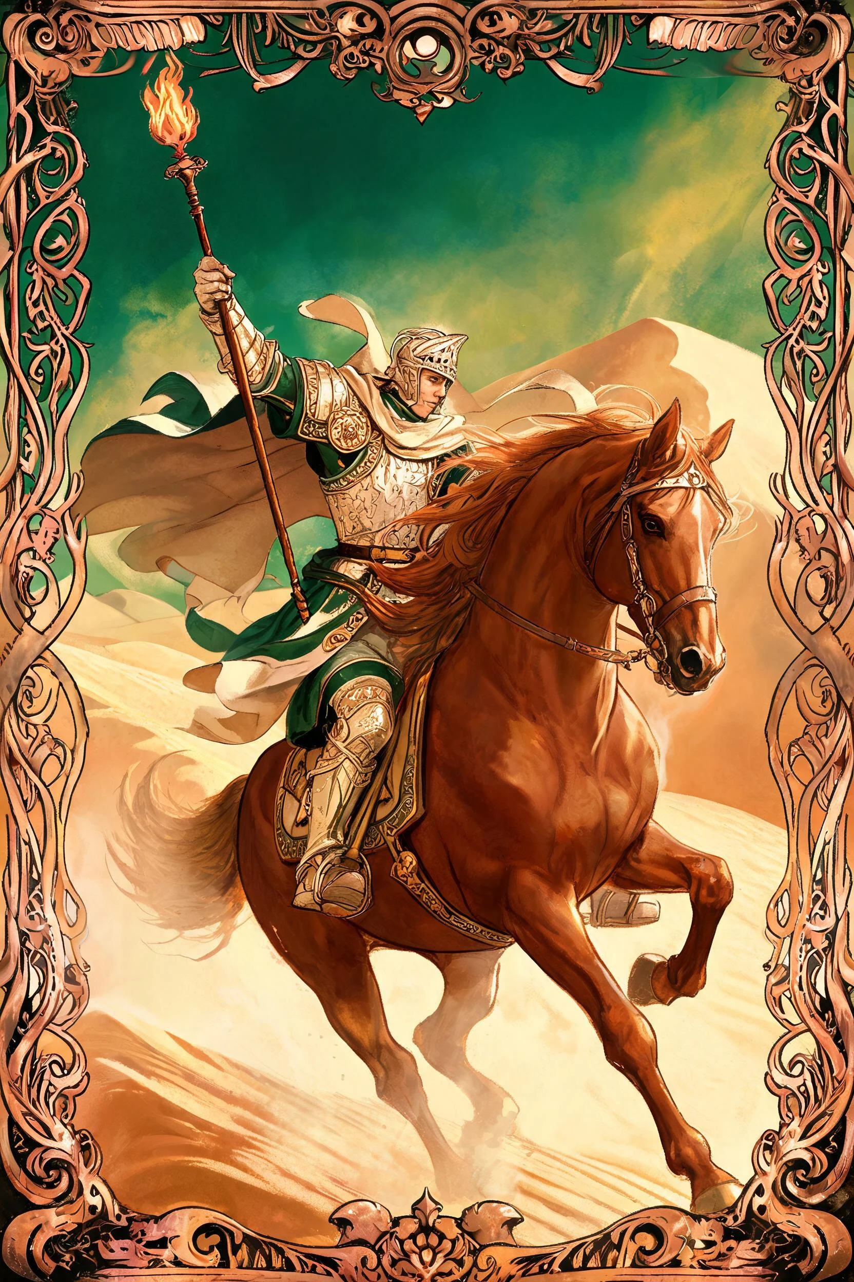 ไพ่ อัศวินไม้เท้า (Knight of Wands)