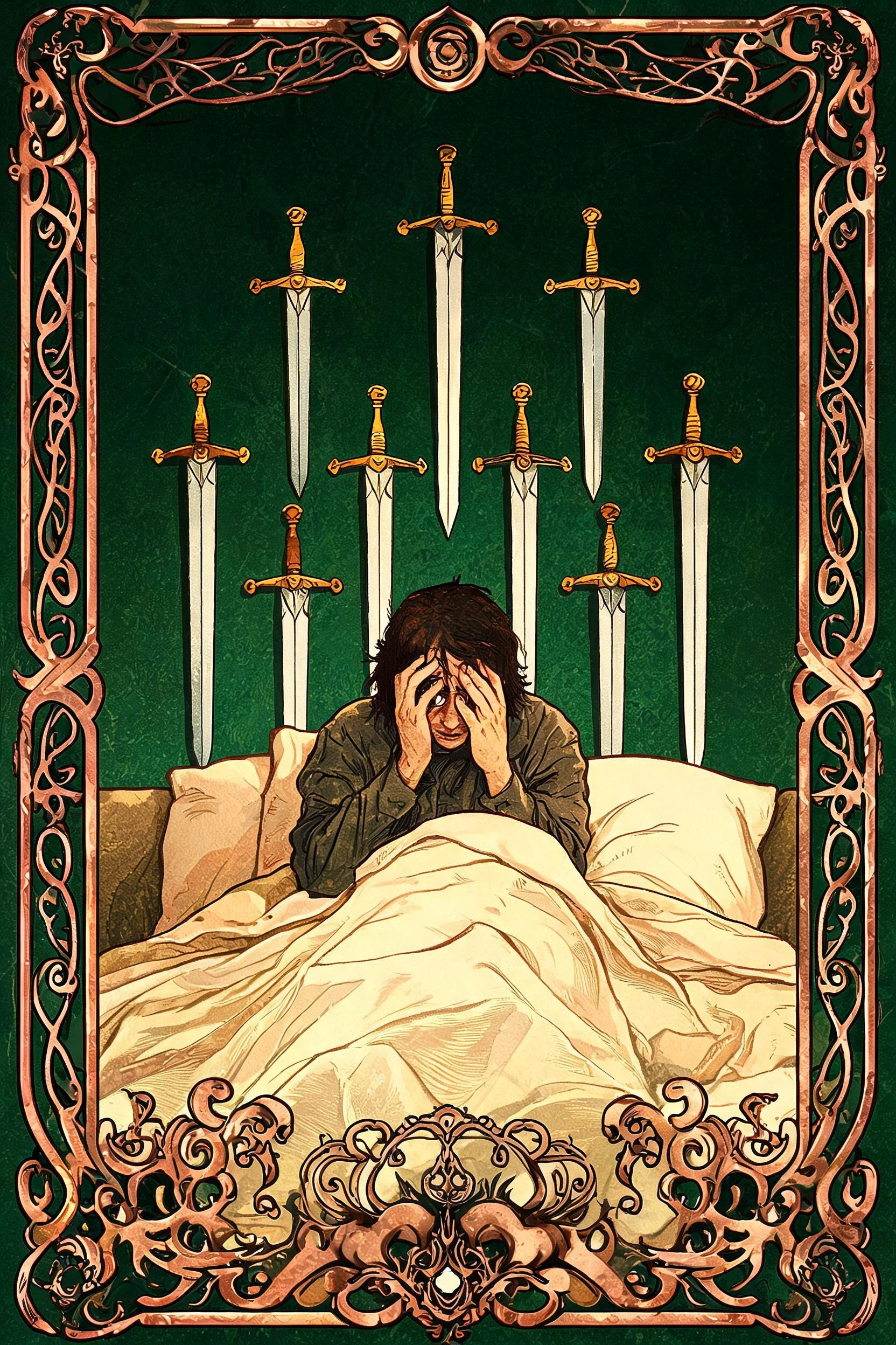 ไพ่ เก้าดาบ (Nine of Swords)