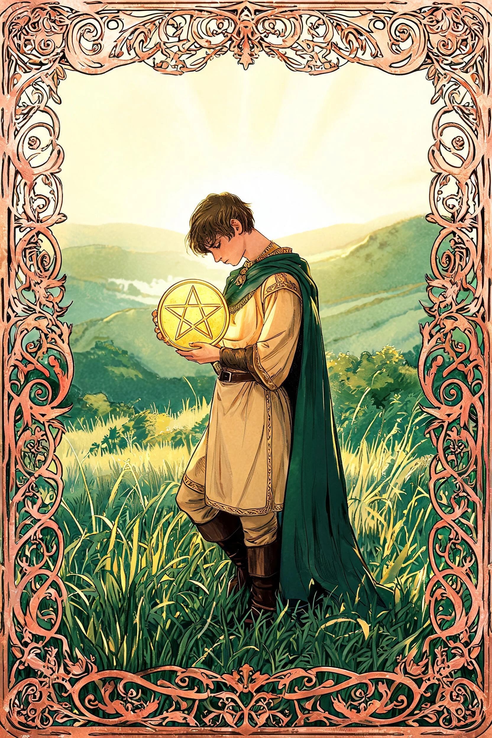 ไพ่ เด็กถือเหรียญ (Page of Pentacles)