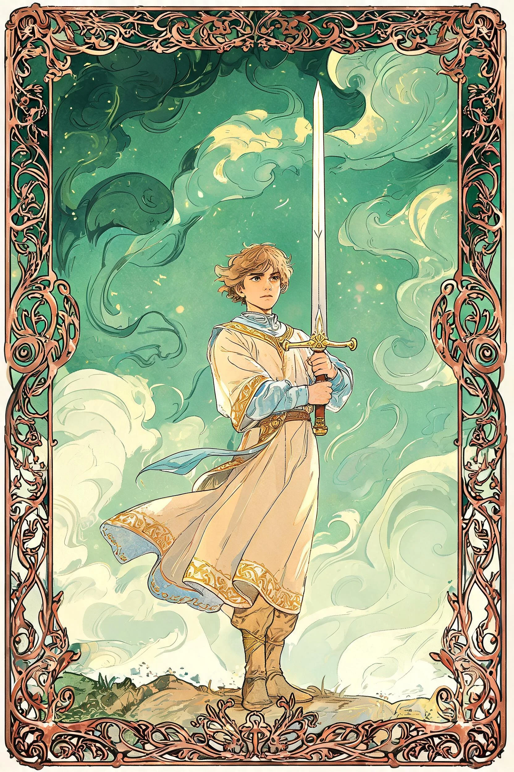 ไพ่ เด็กถือดาบ (Page of Swords)