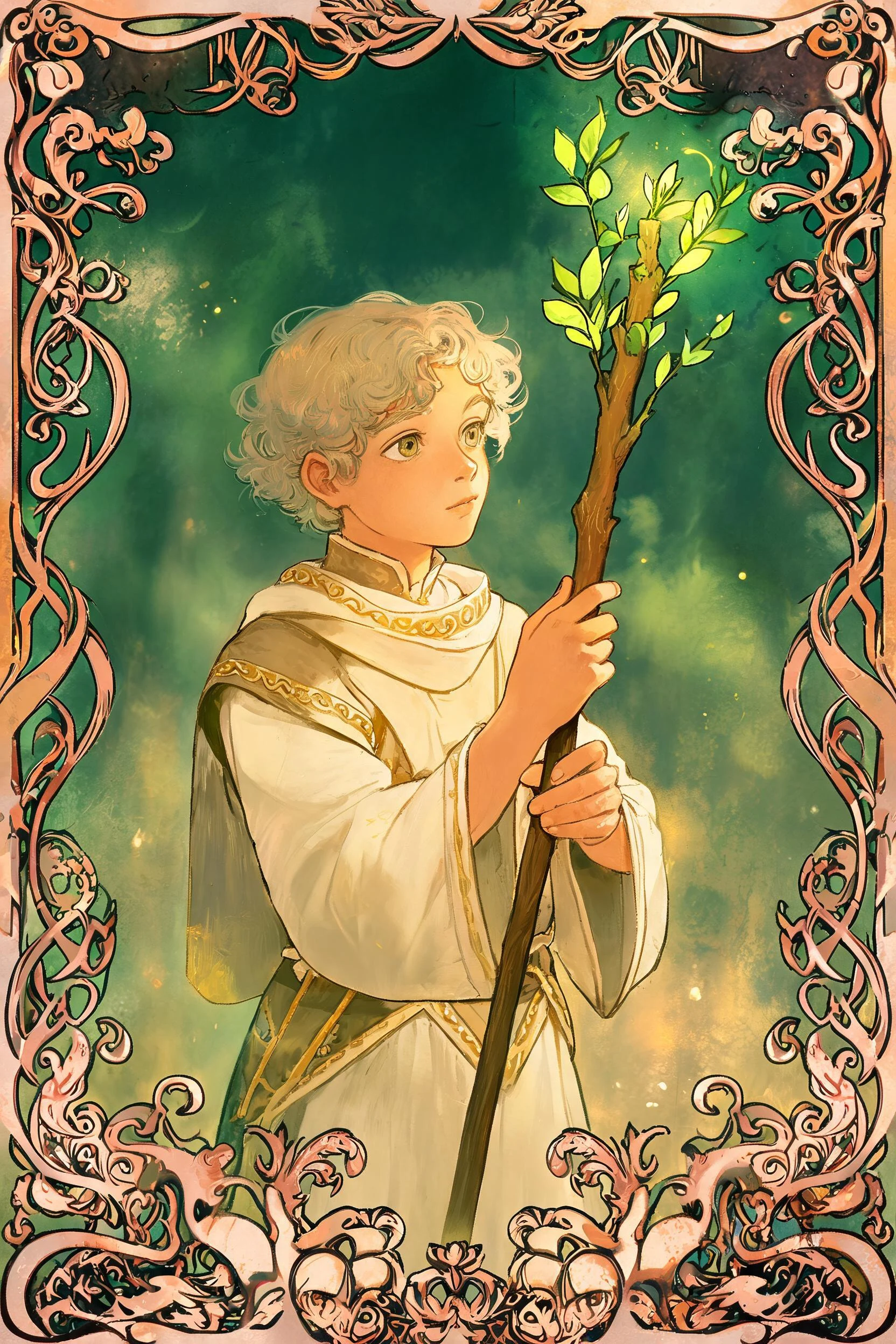 ไพ่ เด็กถือไม้เท้า (Page of Wands)