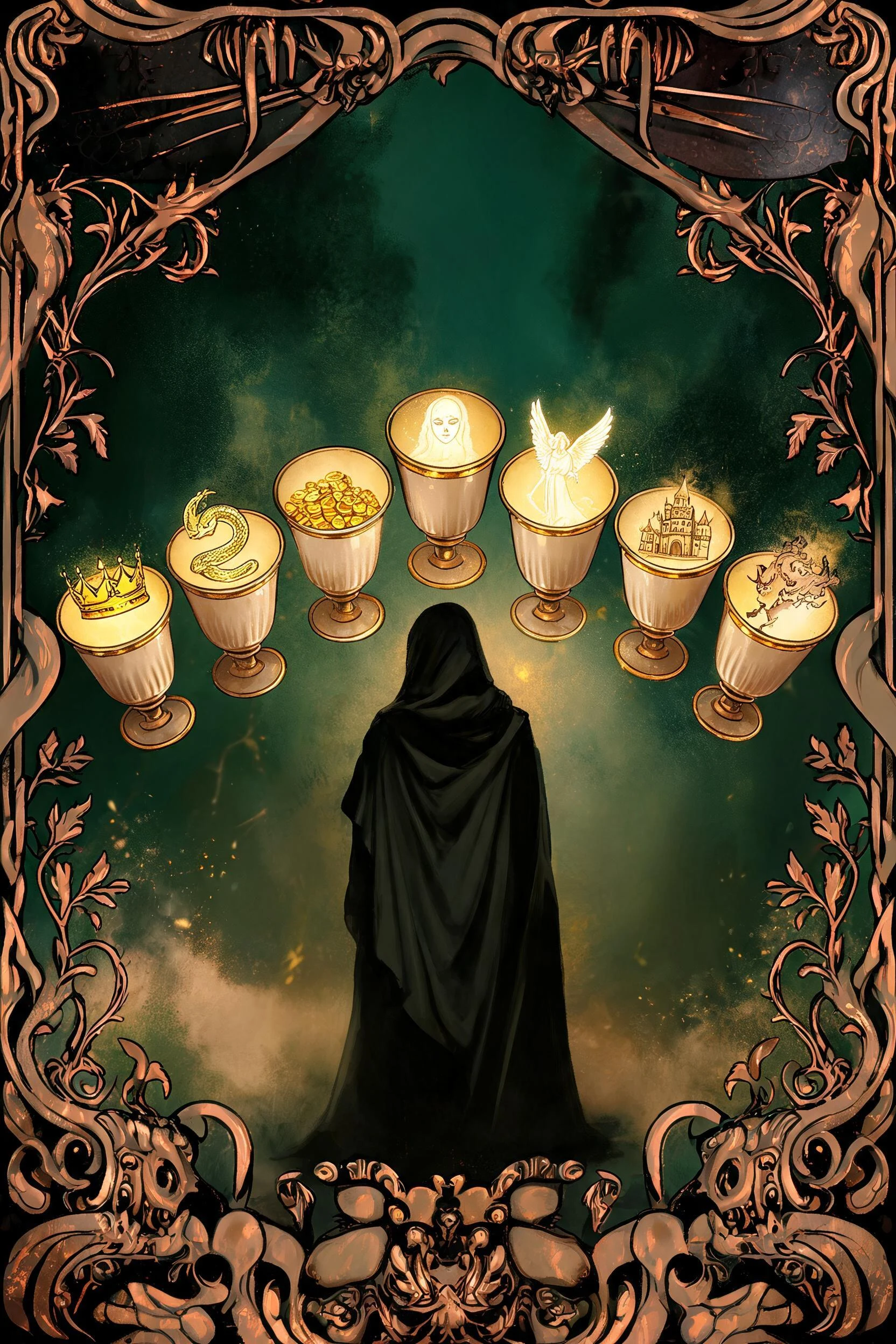 ไพ่ เจ็ดถ้วย (Seven of Cups)