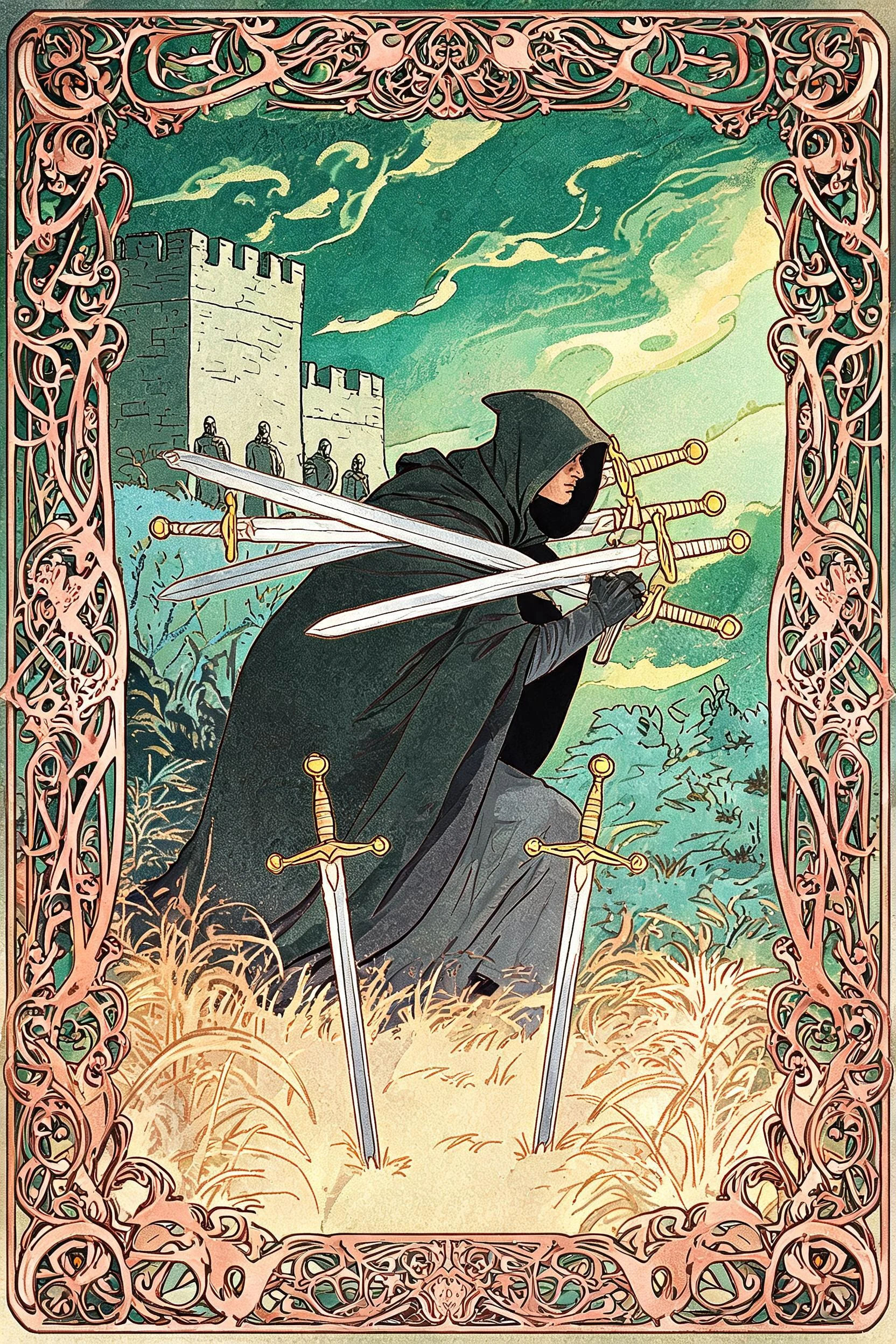 ไพ่ เจ็ดดาบ (Seven of Swords)