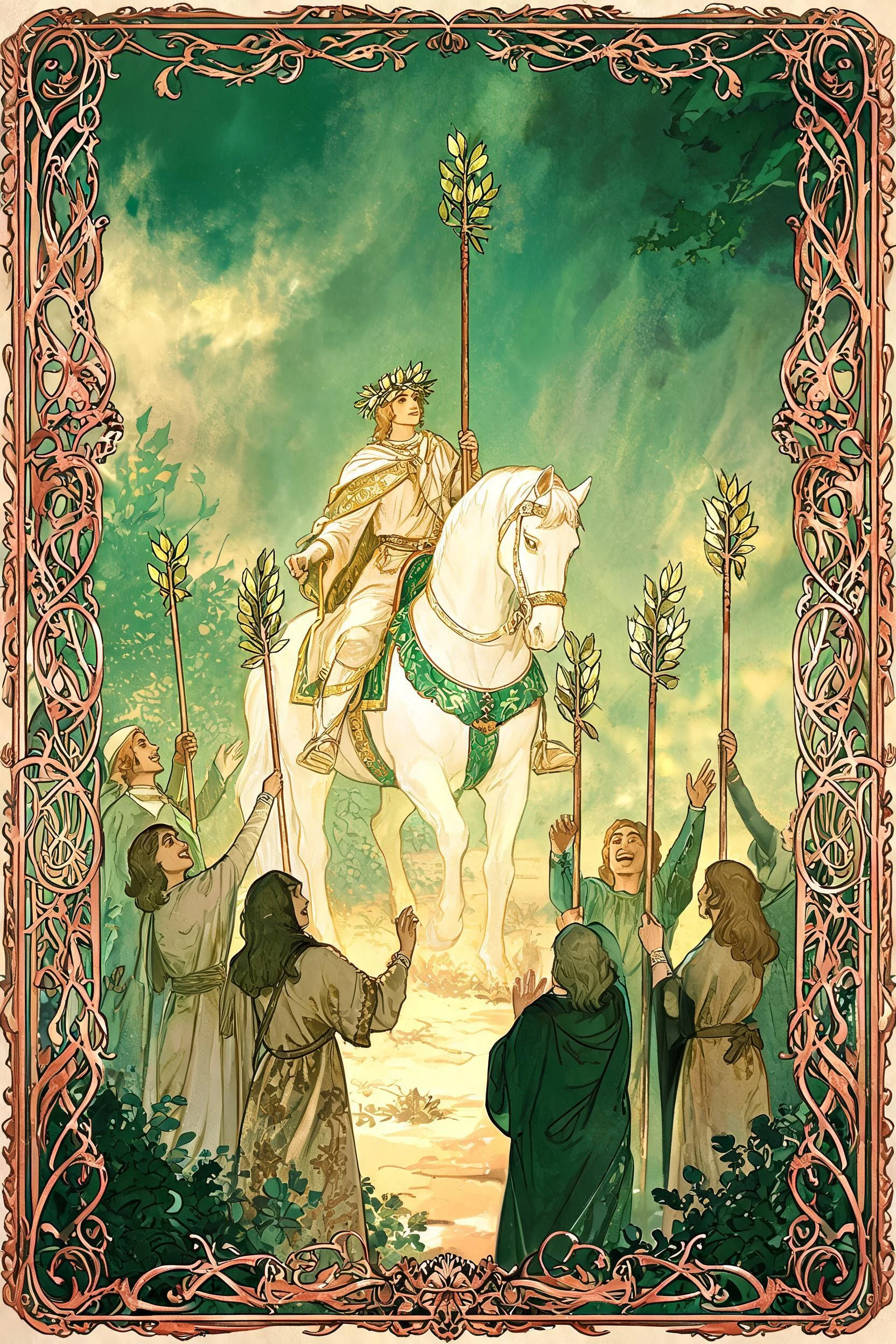 ไพ่ หกไม้เท้า (Six of Wands)